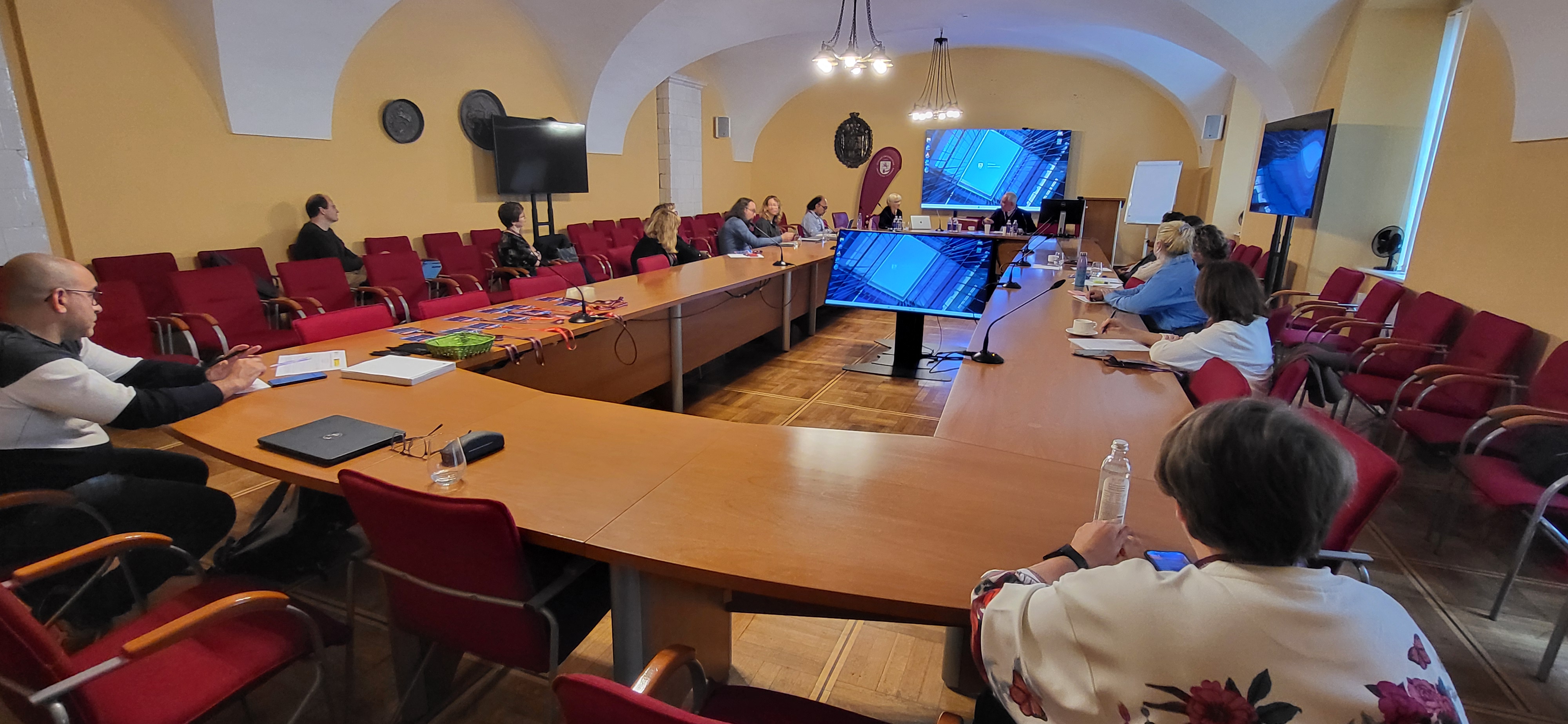 The conference hall in Vilnius